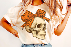 Halloween Coquette Bow PNG, Halloween Skull PNG, Spooky PNG Product Image 2