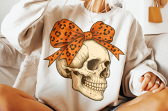 Halloween Coquette Bow PNG, Halloween Skull PNG, Spooky PNG Product Image 3