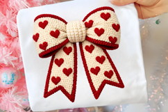 Coquette Heart Bow Valentine PNG Product Image 1