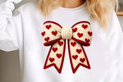 Coquette Heart Bow Valentine PNG Product Image 3