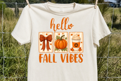 Coquette Hello Fall Vibes Sublimation PNG Product Image 2