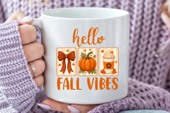 Coquette Hello Fall Vibes Sublimation PNG Product Image 6