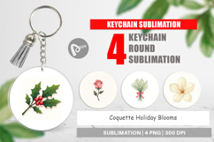 Coquette Holiday Blooms Keychain Product Image 1