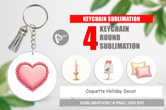 Coquette Holiday Decor Keychain Product Image 1