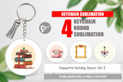 Coquette Holiday Decor Keychain Product Image 1