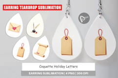 Coquette Holiday Letters Earring Product Image 1