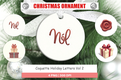 Coquette Holiday Letters Ornament Product Image 1
