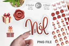 Coquette Holiday Letters Sticker Product Image 1