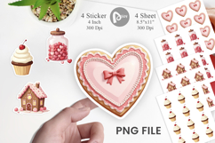 Coquette Holiday Sweets Sticker Product Image 1
