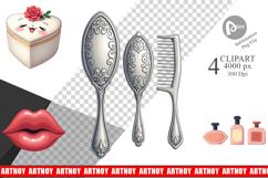 Coquette Holiday Vanity Clipart Product Image 1