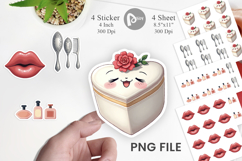Coquette Holiday Vanity Sticker Product Image 1