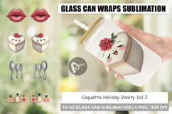 Coquette Holiday Vanity Glass Can Product Image 1