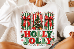 Coquette Holly Jolly Christmas Sublimation Png Product Image 2