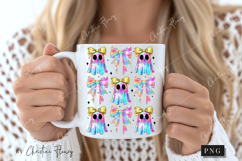 Iridescent Ghost &amp; Bows PNG | Halloween PNG Product Image 2