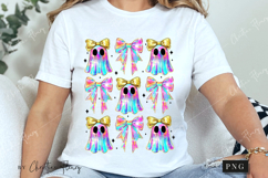 Iridescent Ghost &amp; Bows PNG | Halloween PNG Product Image 3