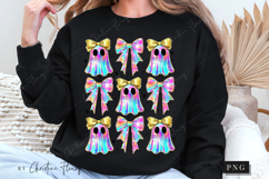 Iridescent Ghost &amp; Bows PNG | Halloween PNG Product Image 6