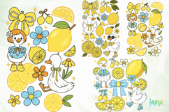 Preppy Lemon Summer Vibes PNG Product Image 1