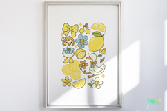 Preppy Lemon Summer Vibes PNG Product Image 5
