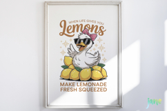 Preppy Lemon Summer Vibes PNG Product Image 5