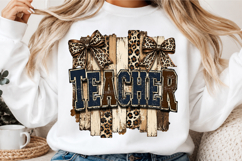 Coquette Leopard Teacher PNG Product Image 3