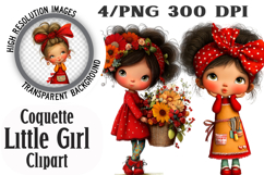 Coquette Little Girl Sublimation Clipart Product Image 1