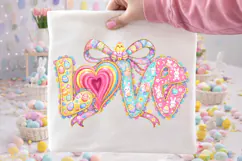 Love Easter PNG, Happy Easter PNG, Easter Preppy PNG Product Image 2