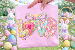 Love Easter PNG, Happy Easter PNG, Easter Preppy PNG Product Image 3