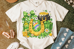 St Patrick's Day Grunge PNG, Lucky Day PNG, Irish Clover PNG Product Image 5