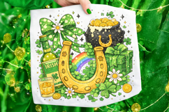 St Patrick's Day Grunge PNG, Lucky Day PNG, Irish Clover PNG Product Image 6