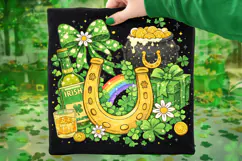 St Patrick's Day Grunge PNG, Lucky Day PNG, Irish Clover PNG Product Image 7