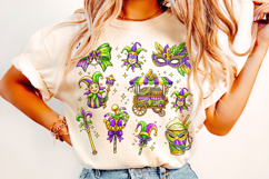 Mardi Gras PNG Sublimation, Fleur De Lis PNG, King Cake PNG Product Image 2