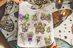 Mardi Gras PNG Sublimation, Fleur De Lis PNG, King Cake PNG Product Image 4