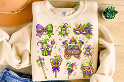 Mardi Gras PNG Sublimation, Fleur De Lis PNG, King Cake PNG Product Image 1