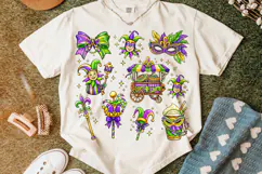 Mardi Gras PNG Sublimation, Fleur De Lis PNG, King Cake PNG Product Image 5