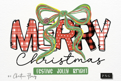 Coquette Merry Christmas PNG Product Image 4