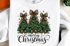 Coquette Merry Christmas Tree Sublimation Png Product Image 1