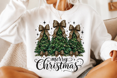 Coquette Merry Christmas Tree Sublimation Png Product Image 2
