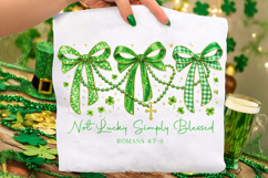 Not Lucky Simply Blessed PNG, St Patrick's Day Christian PNG Product Image 2
