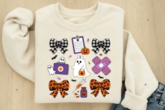 Coquette Nurse Halloween PNG, Boo Boo Crew Png, Ghost Nurse Product Image 2