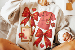 Nurse Valentine's Day PNG, Nurse Mom PNG, Coquette Bow PNG Product Image 1
