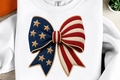 Coquette Patriotic Bow Png Product Image 1