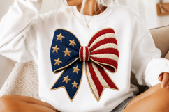 Coquette Patriotic Bow Png Product Image 2