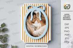 Coquette Photo Frames Bundle Laser Cut. Picture Frame SVG Product Image 2