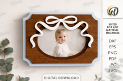 Coquette Photo Frame Laser Cut. Picture Frame SVG Product Image 1