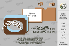 Coquette Photo Frame Laser Cut. Picture Frame SVG Product Image 2