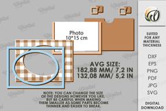 Coquette Photo Frame Laser Cut. Picture Frame SVG Product Image 2