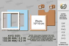Coquette Photo Frame Laser Cut. Picture Frame SVG Product Image 2