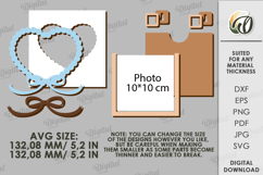 Coquette Photo Frame Laser Cut. Picture Frame SVG Product Image 2