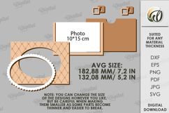 Coquette Photo Frame Laser Cut. Picture Frame SVG Product Image 2