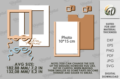Coquette Photo Frame Laser Cut. Picture Frame SVG Product Image 2